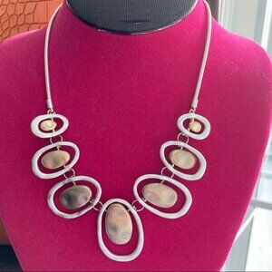 TAKOBIA Two Toned Silver and Gold  Tone Necklace NWT